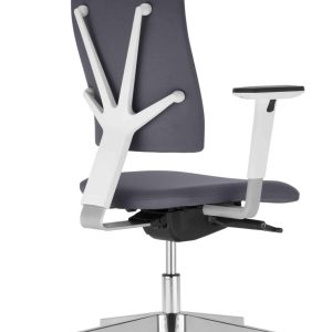 4ME / Fauteuil de bureau avec accoudoirs Tapissé Gris