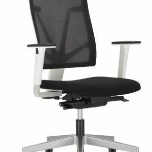 4ME / Fauteuil de bureau avec accoudoirs résille Noir